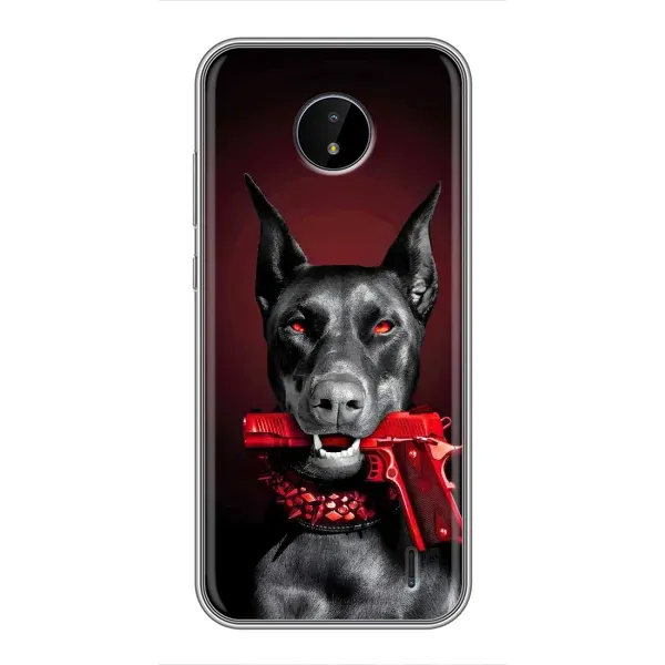 Чохол з малюнком «Доберман злий» для Nokia C20