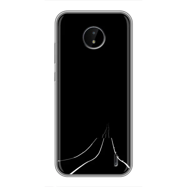 Чехол с рисунком «Дорога» для Nokia C20 Чехол с рисунком «Дорога» для Nokia C20