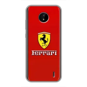 Силіконовий бампер з картинкою машини на Nokia C20 (Ferrari Logo)