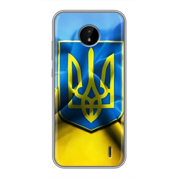 Чехол с рисунком «Герб и Флаг Украины» для Nokia C20 Чехол с рисунком «Герб и Флаг Украины» для Nokia C20