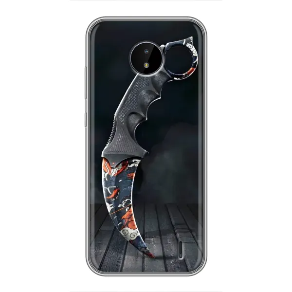 Чехол с рисунком «Кинжал КС ГО» для Nokia C20 Чехол с рисунком «Кинжал КС ГО» для Nokia C20