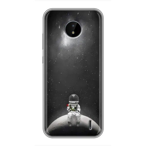 Чехол с рисунком «Космонавт романтик» для Nokia C20 Чехол с рисунком «Космонавт романтик» для Nokia C20