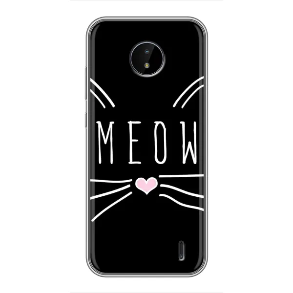 Чехол с рисунком «КОТИК MEOW» для Nokia C20 Чехол с рисунком «КОТИК MEOW» для Nokia C20