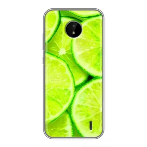 Чохол з зображенням смачної їжі для Nokia C20 (Лайм)