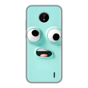Чохли (ТПУ) (смішні стікери) для Nokia C20 (Кумедне м'ятне обличчя)
