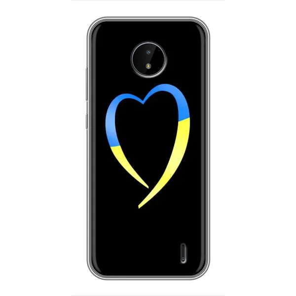 Чохол з малюнком «Українське серце» для Nokia C20