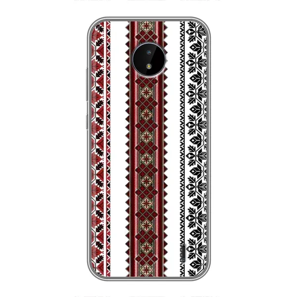 Чехол с рисунком «Вышиваночки» для Nokia C20 Чехол с рисунком «Вышиваночки» для Nokia C20
