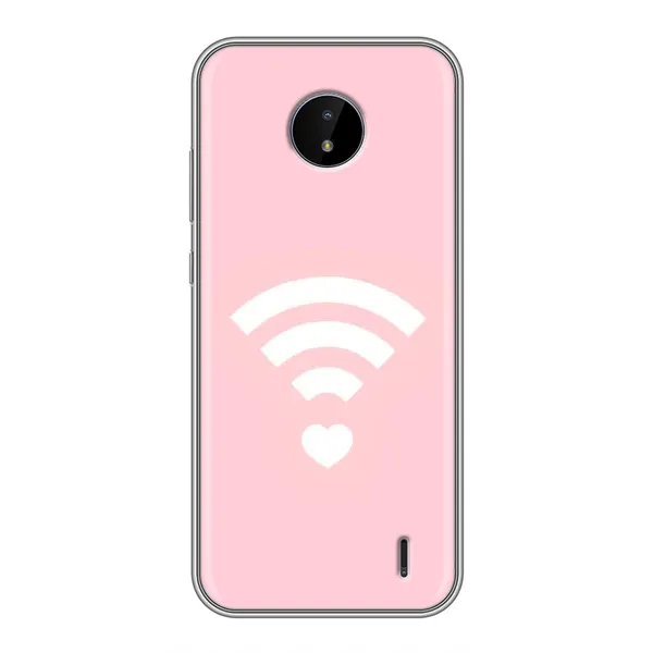 Чехол с рисунком «WiFi Love» для Nokia C20 Чехол с рисунком «WiFi Love» для Nokia C20