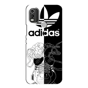 Чехол в стиле "Адидас" для Нокиа С21 Плюс (Adidas шнурки)