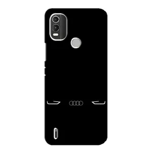 Силіконовий бампер з картинкою машини на Nokia C21 Plus (Сілует Audi)