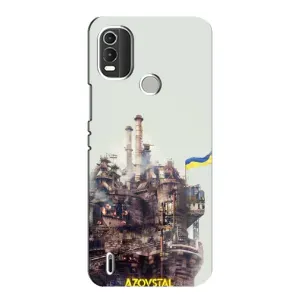Чехлы на военную тематику для Nokia C21 Plus (Азовсталь)