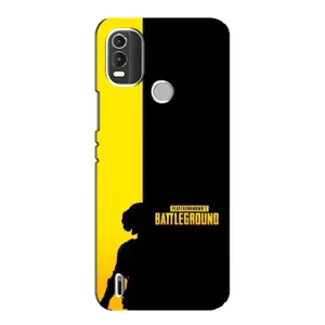 Чехол (TPU) с картинкой "Лого Пабг" на Нокиа С21 Плюс (Battlegrounds)