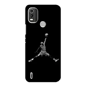 Силиконовый Чехол Nike Air Jordan на Нокиа С21 Плюс (Джордан)