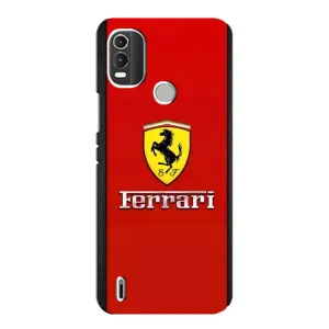 Силіконовий бампер з картинкою машини на Nokia C21 Plus (Ferrari Logo)