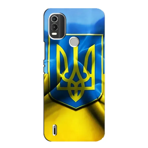 Чехол с рисунком «Герб и Флаг Украины» для Nokia C21 Plus Чехол с рисунком «Герб и Флаг Украины» для Nokia C21 Plus