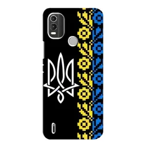 Силиконовый Чехол на Nokia C21 Plus (Герб и вышыванка)