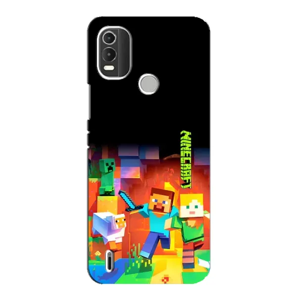 Чехол с рисунком «Герой Майнкрафт» для Nokia C21 Plus Чехол с рисунком «Герой Майнкрафт» для Nokia C21 Plus