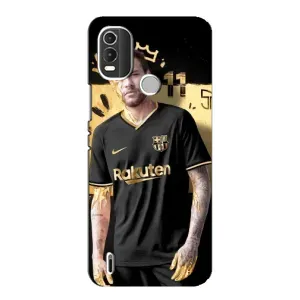 Силиконовый Чехол Nokia C21 Plus (Gold Neymar)
