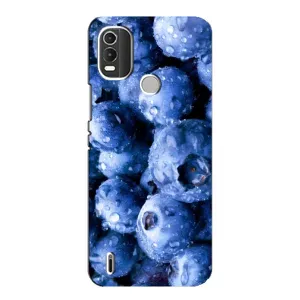 Чехол с изображением вкусной еды для Nokia C21 Plus (Голубика)