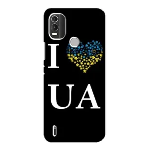 Силиконовый Чехол на Nokia C21 Plus (Я-Украина) (I Love UA)