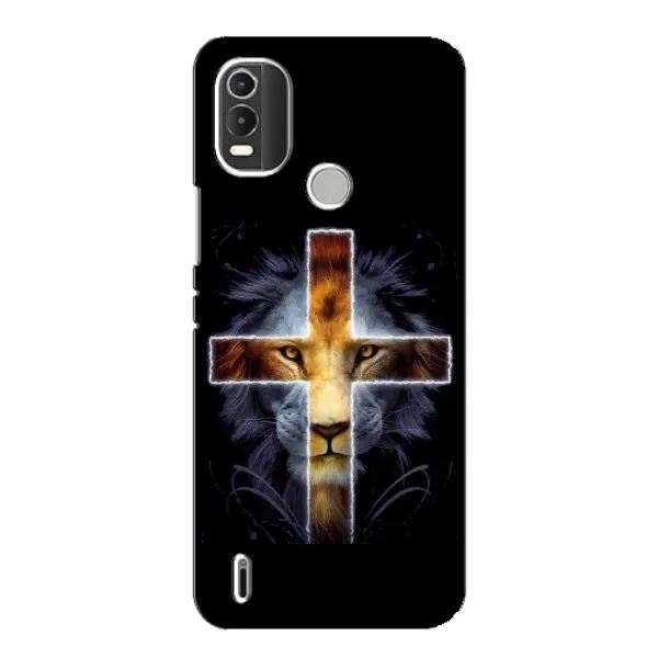 Чехол с рисунком «Иисус Лев» для Nokia C21 Plus