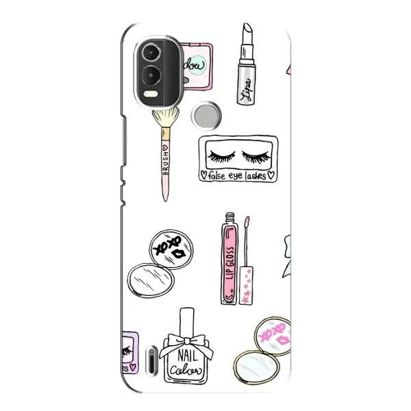 Чехол с рисунком «Косметика» для Nokia C21 Plus Чехол с рисунком «Косметика» для Nokia C21 Plus