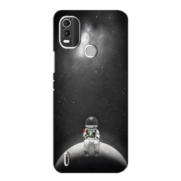 Чехол с рисунком «Космонавт романтик» для Nokia C21 Plus