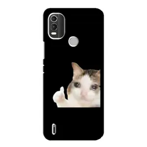 Бампер с принтом Мемы для Nokia C21 Plus (Кот в слезах)