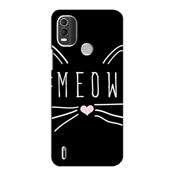 Чехол с рисунком «КОТИК MEOW» для Nokia C21 Plus