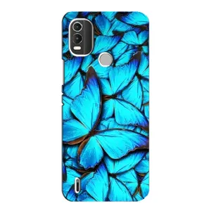 Силиконовый бампер с картинкой животных для Nokia C21 Plus (Крылья бабочек)