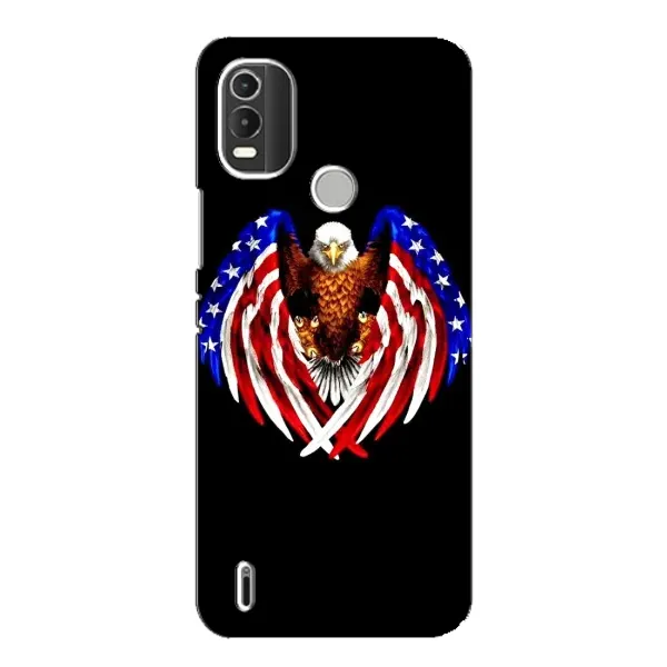Чехол с рисунком «Крылья США» для Nokia C21 Plus