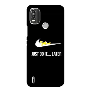 Чехол с рисунком «Later» для Nokia C21 Plus