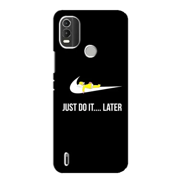 Чехол с рисунком «Later» для Nokia C21 Plus