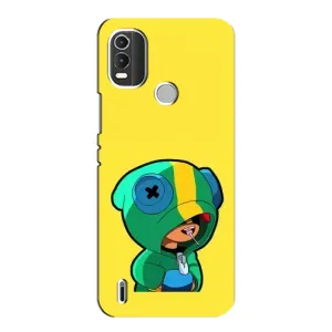 Чехол Бравл Старс для Nokia C21 Plus (Леон (LEON))