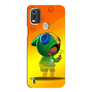 Чехол Бравл Старс для Nokia C21 Plus (LEON в кофте)