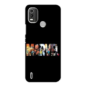 Чехол с рисунком «MARVEL» для Nokia C21 Plus