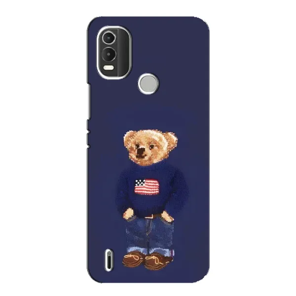 Чехол с рисунком «Мишка USA» для Nokia C21 Plus Чехол с рисунком «Мишка USA» для Nokia C21 Plus