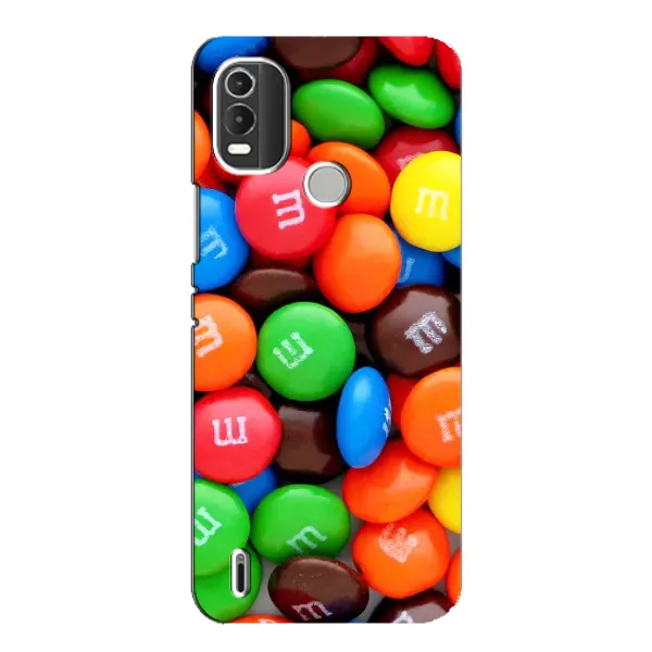 Чехол с рисунком «Разноцветные M&M'S» для Nokia C21 Plus Чехол с рисунком «Разноцветные M&M'S» для Nokia C21 Plus
