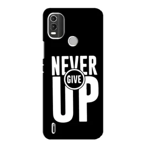 Чехол с рисунком «Never Give UP» для Nokia C21 Plus