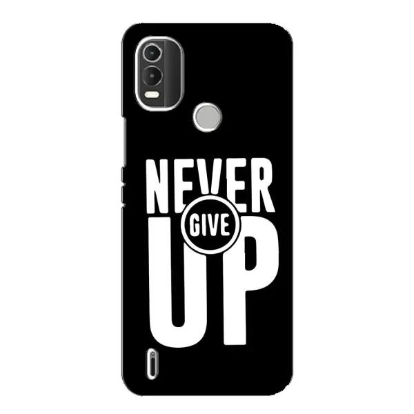 Чехол с рисунком «Never Give UP» для Nokia C21 Plus