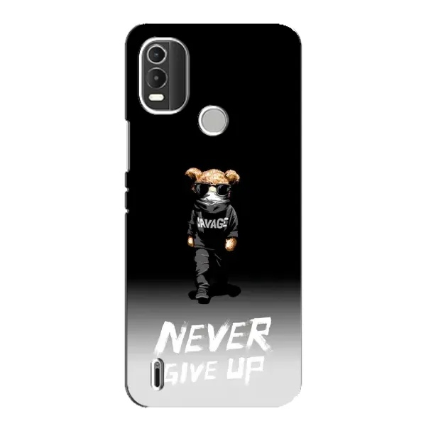 Чехол с рисунком «Never» для Nokia C21 Plus Чехол с рисунком «Never» для Nokia C21 Plus