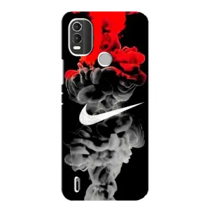 Чехол с рисунком «Nike дым» для Nokia C21 Plus