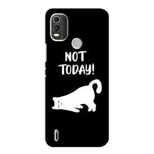 Бампер с изображением Котиков для Нокиа С21 Плюс (Not Today)