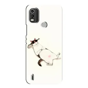 Чехол на тематику: Коты для Nokia C21 Plus (Отдых)