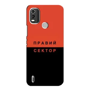 Чехлы УПА (Красно-Чёрный) на Nokia C21 Plus (Правый Серктор)