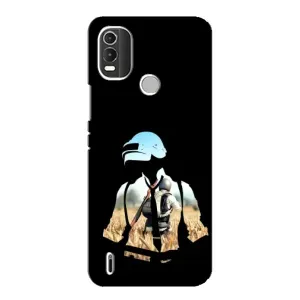 Силиконовый чехол с картинкой "Герой Pubg" на Nokia C21 Plus (Пубг мен)