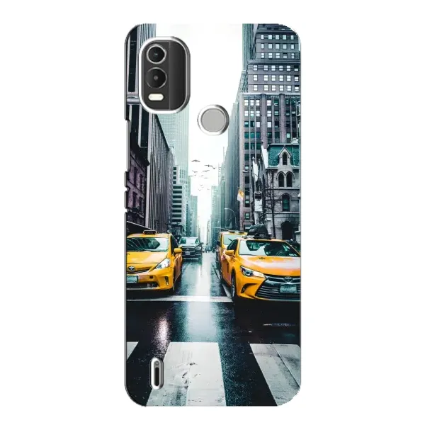 Чехол с рисунком «Такси» для Nokia C21 Plus Чехол с рисунком «Такси» для Nokia C21 Plus