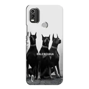 Чехол ДОБЕРМАН для Nokia C21 Plus (Три добермана)