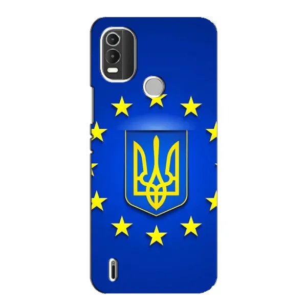 Чехол с рисунком «Украина это Европа» для Nokia C21 Plus Чехол с рисунком «Украина это Европа» для Nokia C21 Plus