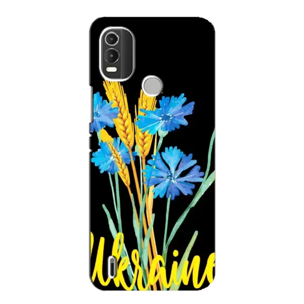Чехол с рисунком «Ukraine в цветочках» для Nokia C21 Plus Чехол с рисунком «Ukraine в цветочках» для Nokia C21 Plus